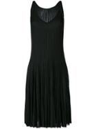 Gentry Portofino Sleeveless Ribbed Dress - Black