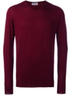 John Smedley 'ashmount' Sweater, Men's, Size: Xxl, Red, Merino