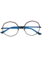 Marni Eyewear Geometric Frame Glasses - Black