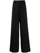 Blanca High-waist Flared Trousers - Black