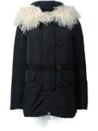 Moncler Lamb Fur Collar Padded Jacket