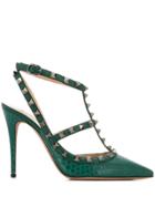 Valentino Valentino Garavani T-bar Pumps - Green