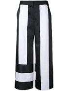 Goen.j Panel Cropped Trousers - White