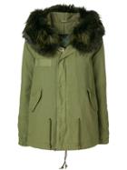 Mr & Mrs Italy Fur Trimmed Hooded Parka - Green