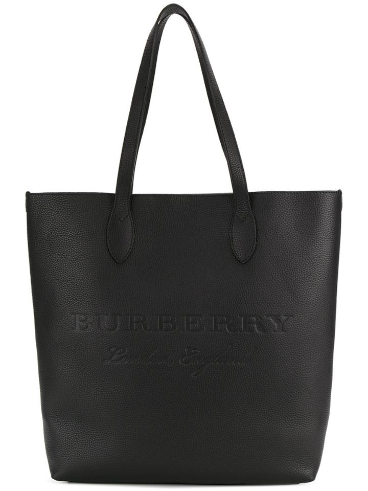 Burberry Medium Embossed Tote - Black