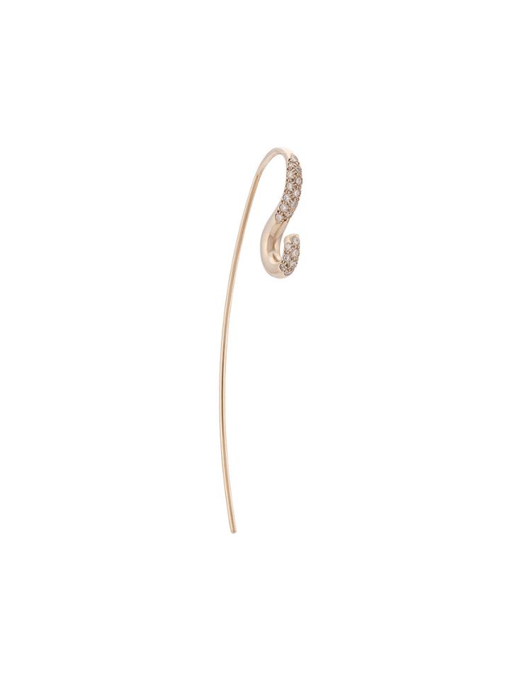 Charlotte Chesnais 18kt Yellow Gold Hook Unit Diamond Earring -