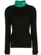 Proenza Schouler Lightweight Ribbed Sweater - Black