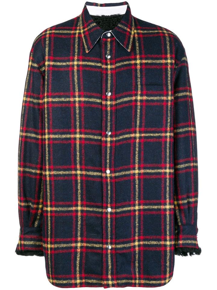 Calvin Klein 205w39nyc Lightweight Plaid Jacket - Blue