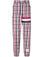 Thom Browne Madras Check Seamed Stripe Sweatpants - Multicolour