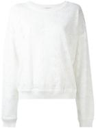 Essentiel Antwerp - 'noumea' Knitted Lace Sweater - Women - Cotton/nylon/polyamide/viscose - M, White, Cotton/nylon/polyamide/viscose