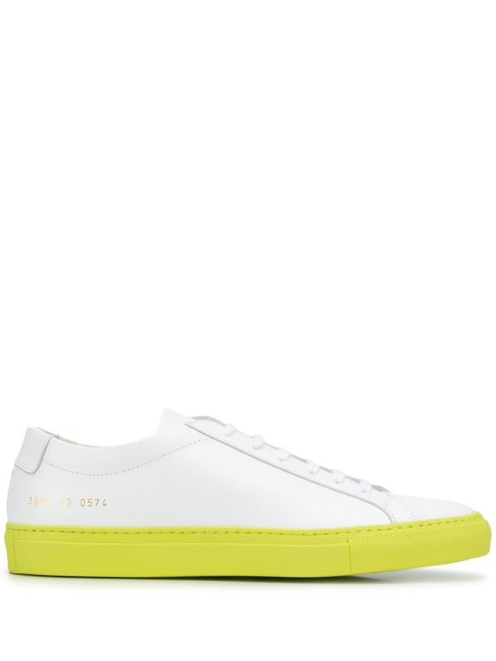 Common Projects Achilles Coloured Sole Sneakers - White