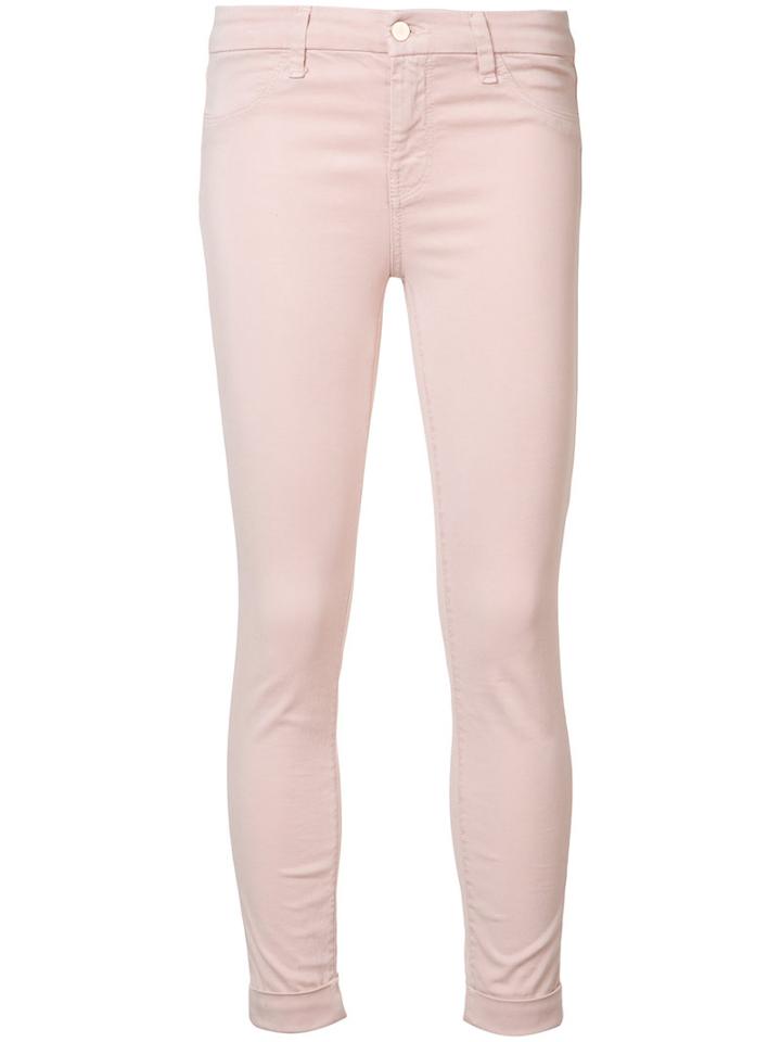 J Brand Utility Cropped Jeans, Women's, Size: 30, Pink/purple, Cotton