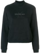 Ck Jeans Mock Neck Sweatshirt - Black