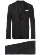Neil Barrett Two Piece Suit, Men's, Size: 50, Black, Virgin Wool/spandex/elastane/polyester/cotton