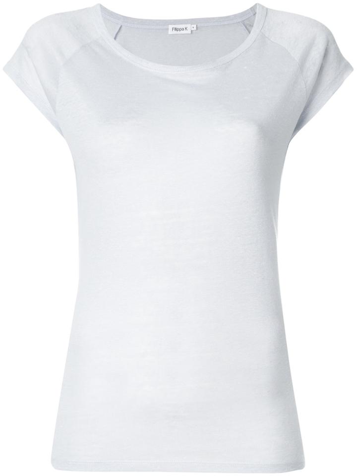 Filippa-k Cap Sleeve T-shirt - Pink & Purple