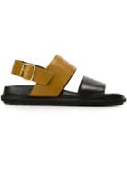 Marni Strappy Sandals, Men's, Size: 43, Black, Leather/rubber
