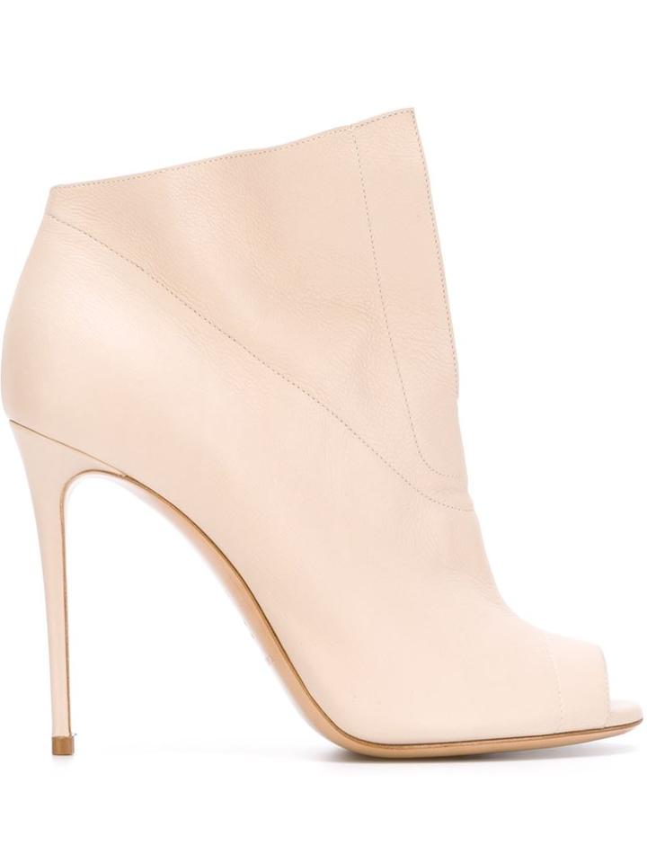 Casadei Daytime Booties, Women's, Size: 39, Nude/neutrals, Leather