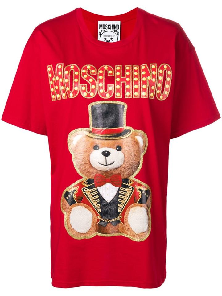 Moschino Circus Bear T-shirt - Red