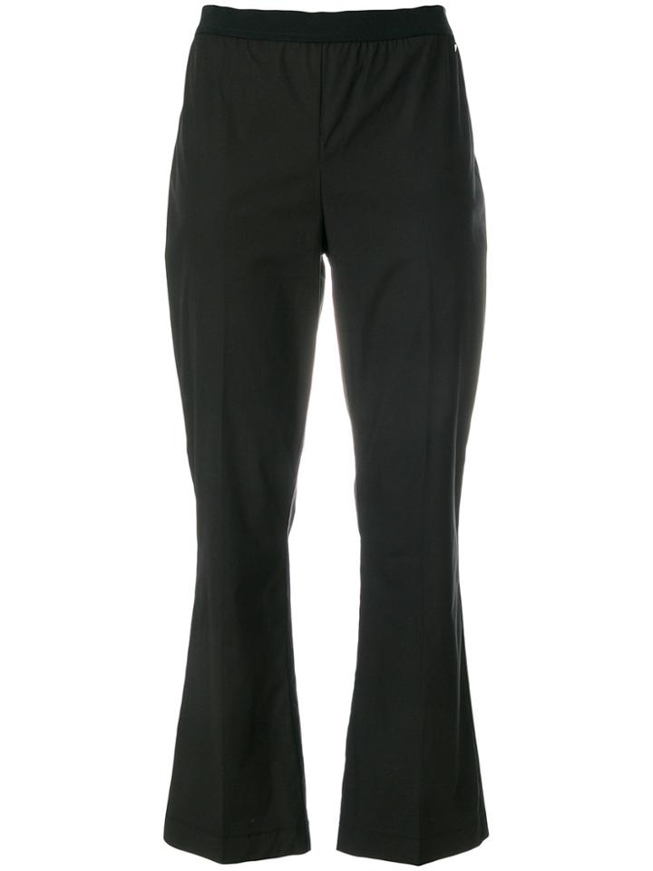Twin-set Flared Cropped Trousers - Black