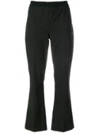 Twin-set Flared Cropped Trousers - Black