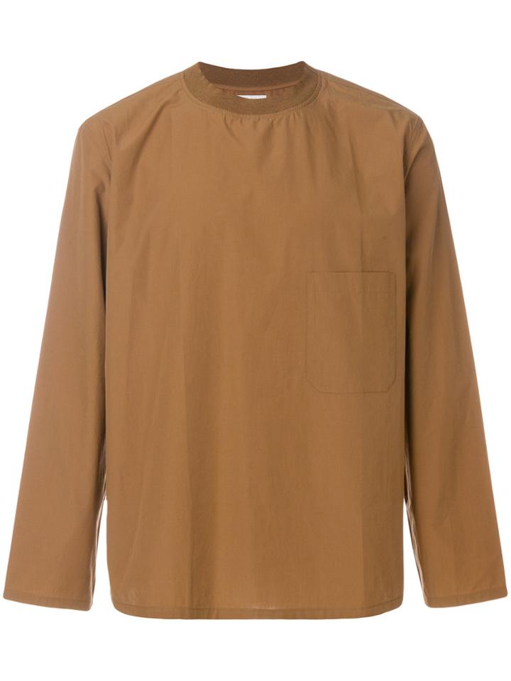 Lemaire Plain Sweatshirt - Brown
