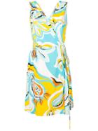 Emilio Pucci Badea Print Wrap Beach Dress - Yellow