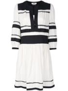 Isabel Marant Étoile - Striped Flared Dress - Women - Cotton/viscose - 42, White, Cotton/viscose