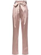 Sally Lapointe Bow Waist Trousers - Nude & Neutrals