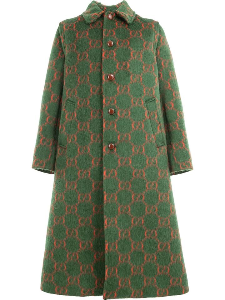 Gucci Gucci 534661z566l 3127 Yard/red/camel Viscose/silk/cotton/lama