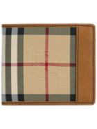 Burberry House Check Small Wallet - Brown