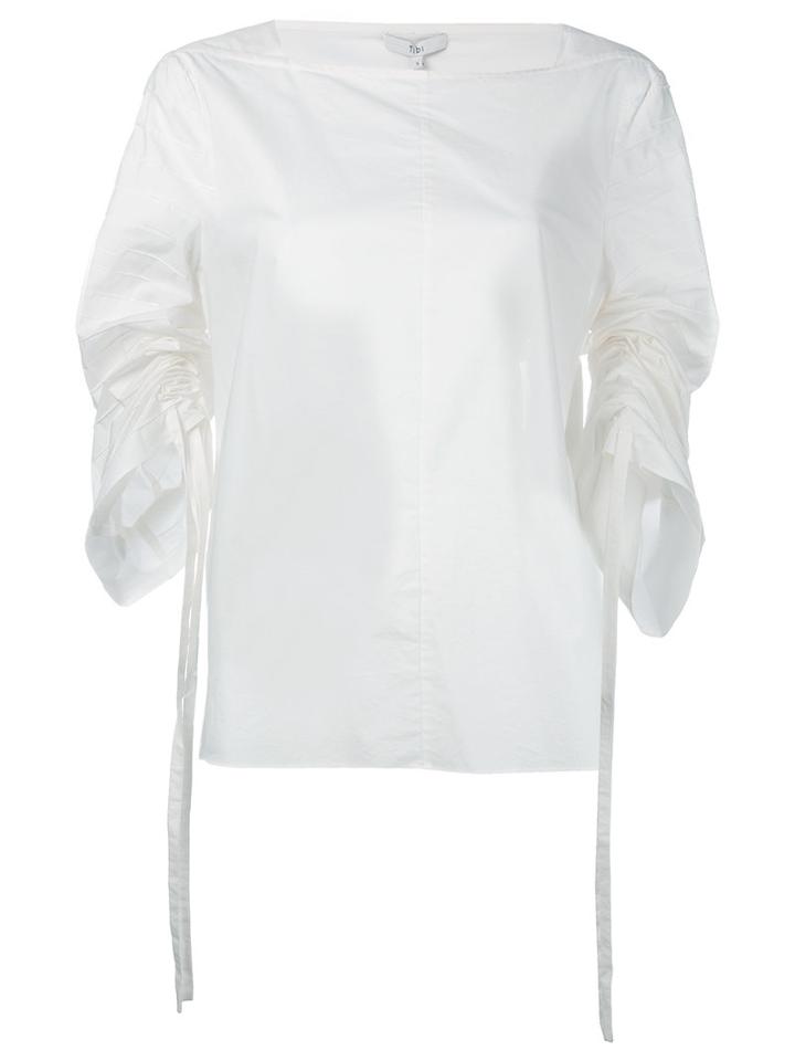 Tibi - Oversized Blouse - Women - Cotton - Xs, White, Cotton