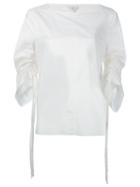 Tibi - Oversized Blouse - Women - Cotton - Xs, White, Cotton