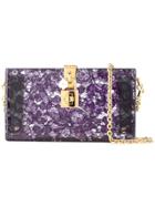Dolce & Gabbana Dolce Box Clutch - Purple
