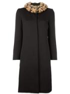 Moschino Vintage Teddy Bear Collar Coat - Brown