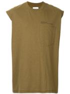 Song For The Mute Wander Dad Printed Oversized Vest - Green
