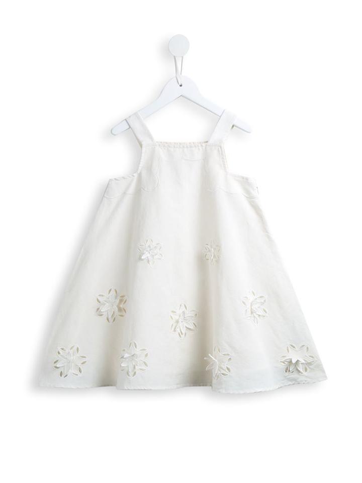 Stella Mccartney Kids Daffodil Dress, Girl's, Size: 8 Yrs, Nude/neutrals