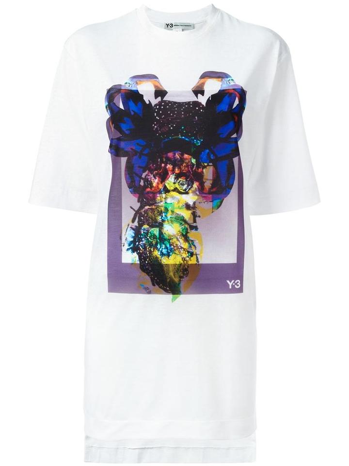 Y-3 Oversized T-shirt, Size: Medium, White, Cotton/polyester