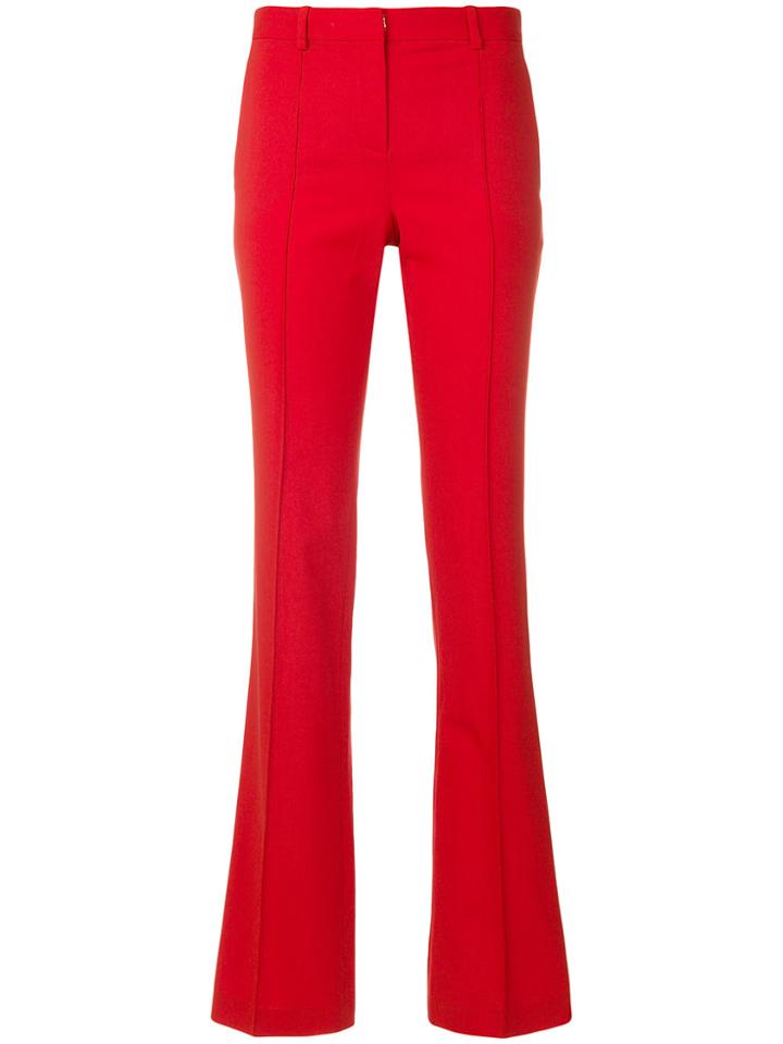 Versace Flat Front Flared Bottom Trousers
