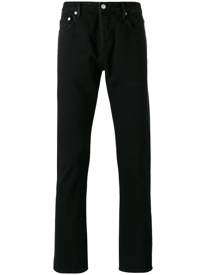 Officine Generale Regular Jeans, Men's, Size: 30, Black, Cotton
