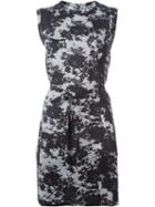 Mcq Alexander Mcqueen Floral Lace Print Dress, Women's, Size: 44, Black, Polyester