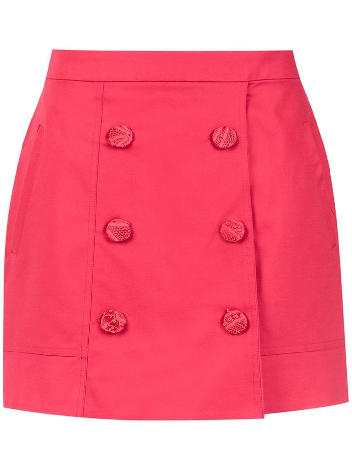 Martha Medeiros High Waisted Mini Skirt - Pink