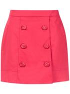 Martha Medeiros High Waisted Mini Skirt - Pink