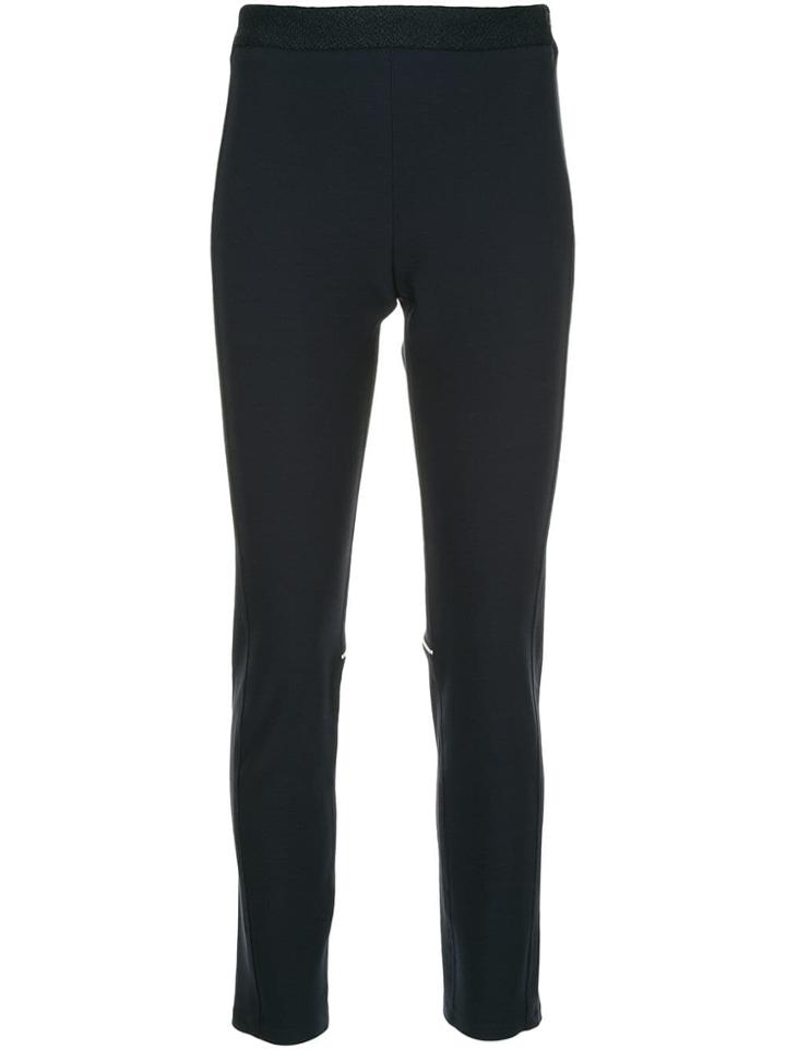 Sykes Contrasting Piped Seams Trousers - Blue