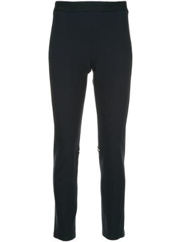 Sykes Contrasting Piped Seams Trousers - Blue