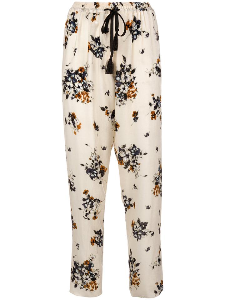 Forte Forte Floral Print Trousers - White