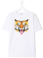 Marcelo Burlon County Of Milan Kids Teen Tiger Print T-shirt - White