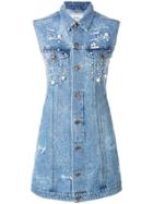Forte Couture Midi Denim Dress - Blue