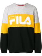 Fila Logo Colour Block Sweatshirt - Grey
