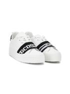 Gcds Kids Teen Logo Strap Sneakers - White