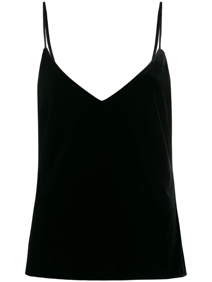 Galvan Velvet Top - Black